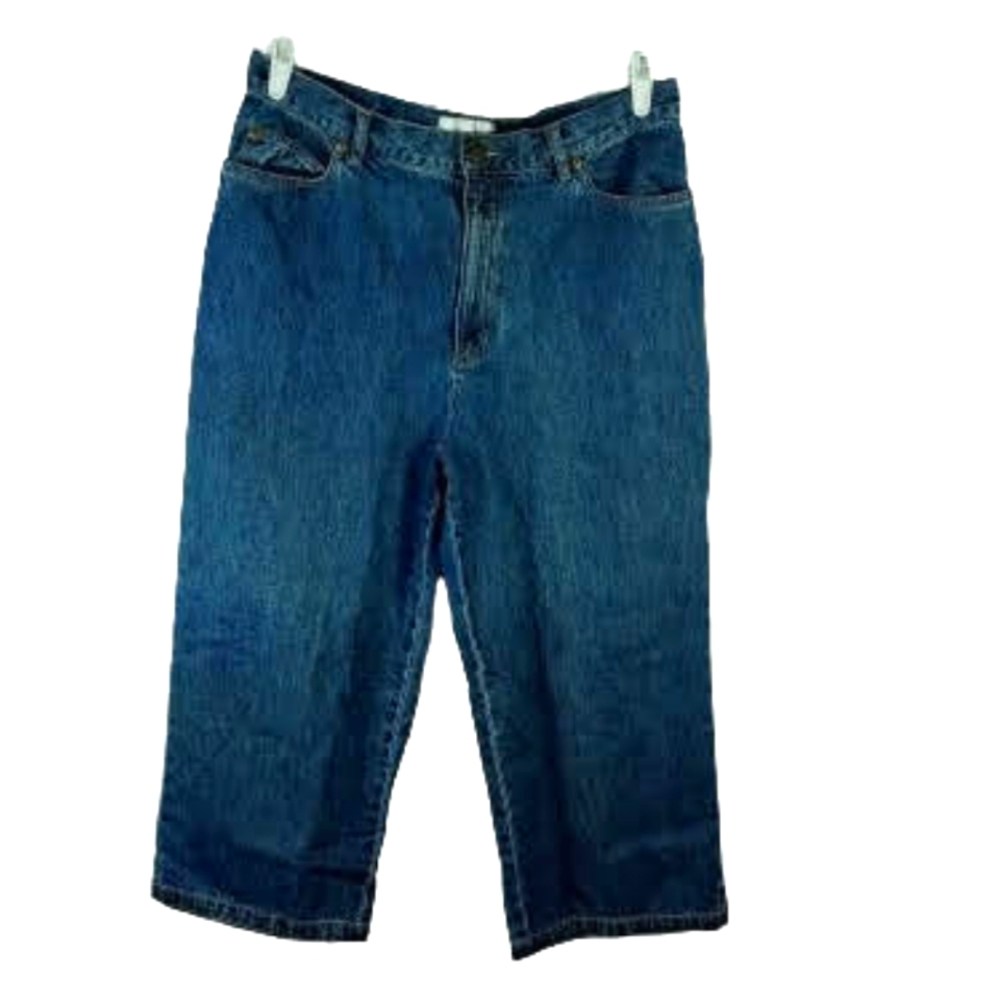 Jones Sport Blue Jean Capris Sz 14